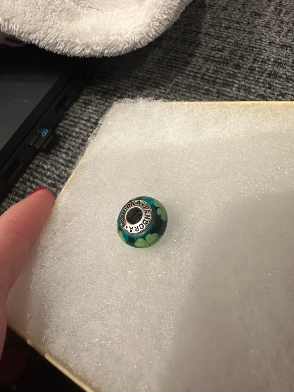 Pandora Clover Glass Charm